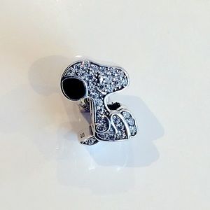 SNOOPY SILVER CHARM FOR PANDORA BRACELET